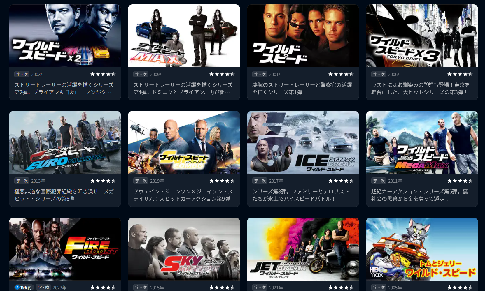 ワイルド・スピードの見る順番を解説！ワイルド・スピードを公開順と時 …