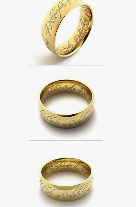 PW ステンレス ゴールド 金色 ロードオブザリング ホビット The One Ring 指輪 【ラッピング対応】