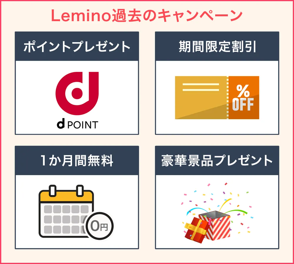 レミノ(Lemino)のキャンペーン